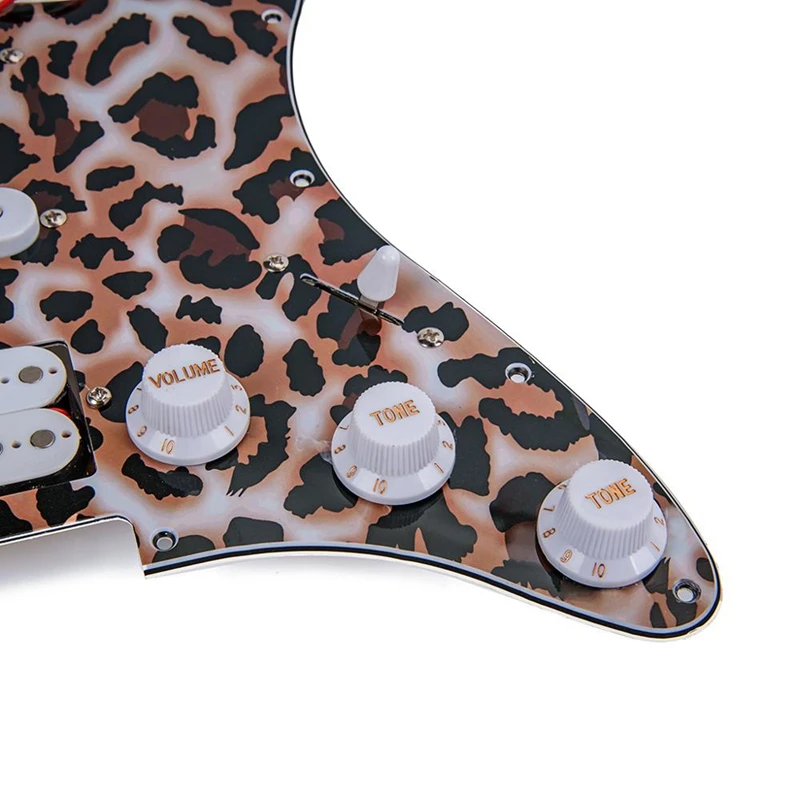 Электрогитара Pickguard 3-Ply Ssh загружен Prewired Humbucker Pickguard набор звукоснимателей для гитары