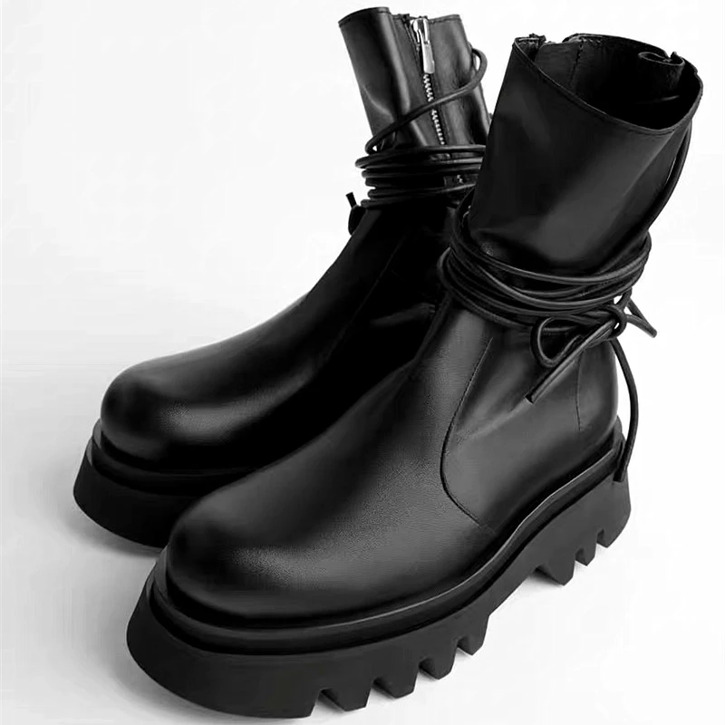 flat platform booties