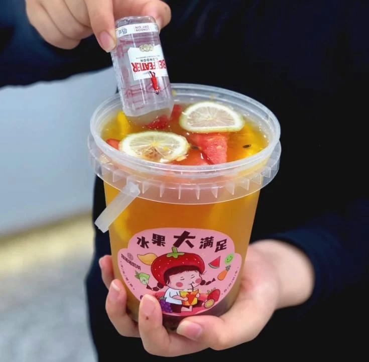 

1000 мл, 34 унции, летние чашки для холодных напитков, стандартная чашка для чая с крышкой, одноразовый прозрачный пластиковый контейнер SN