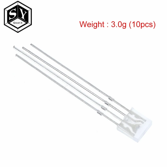 10 adet dikdortgen led 255 diyot rgb led daginik katot anot kare 2 5 5mm kirmizi yesil mavi isik yayan diyot diy diodo diodes aliexpress