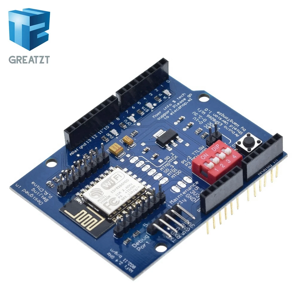 GREATZT ESP8266 ESP-12E UART wifi беспроводной Щит макетная плата для Arduino UNO R3 схемы модули плат один