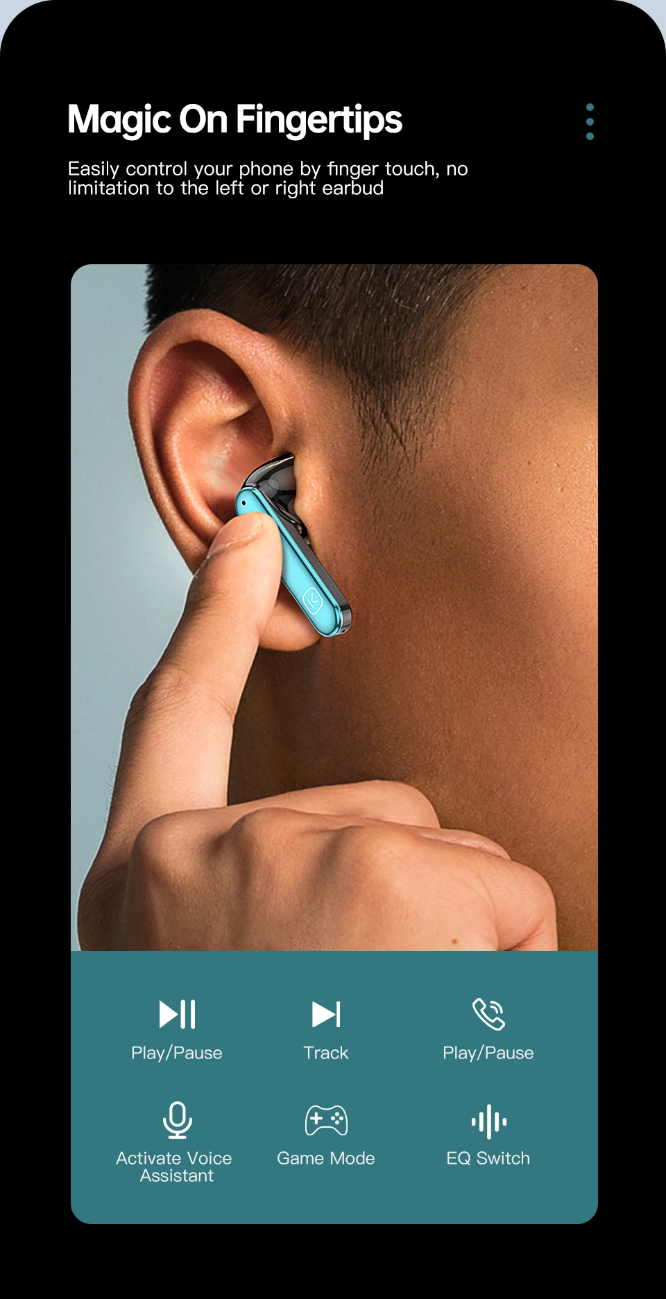 sem fio, bluetooth 5.2, cancelamento de ruído