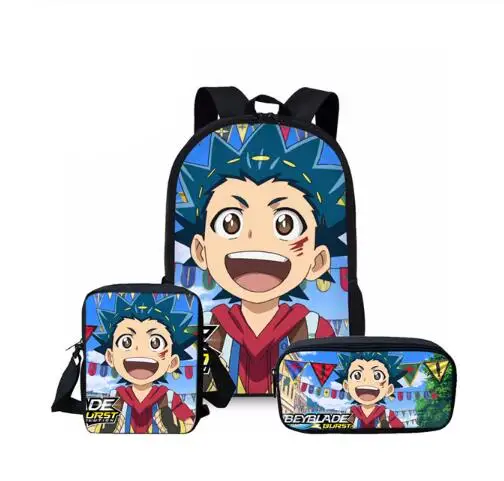 as picture Модные школьные сумки аниме Beyblade Burst Evolution школьный рюкзак для подростков девочек мальчиков ноутбук рюкзаки - Цвет: as picture