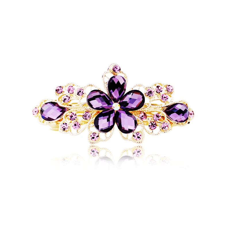 style 6 Purple Для женщин волос аксессуары и клипсы для волос для девочек лист Форма разных Стиль для женщин Зажимы Головные Уборы Заколка для волос, заколки для волос, украшение для волос - Цвет: style 6 Purple
