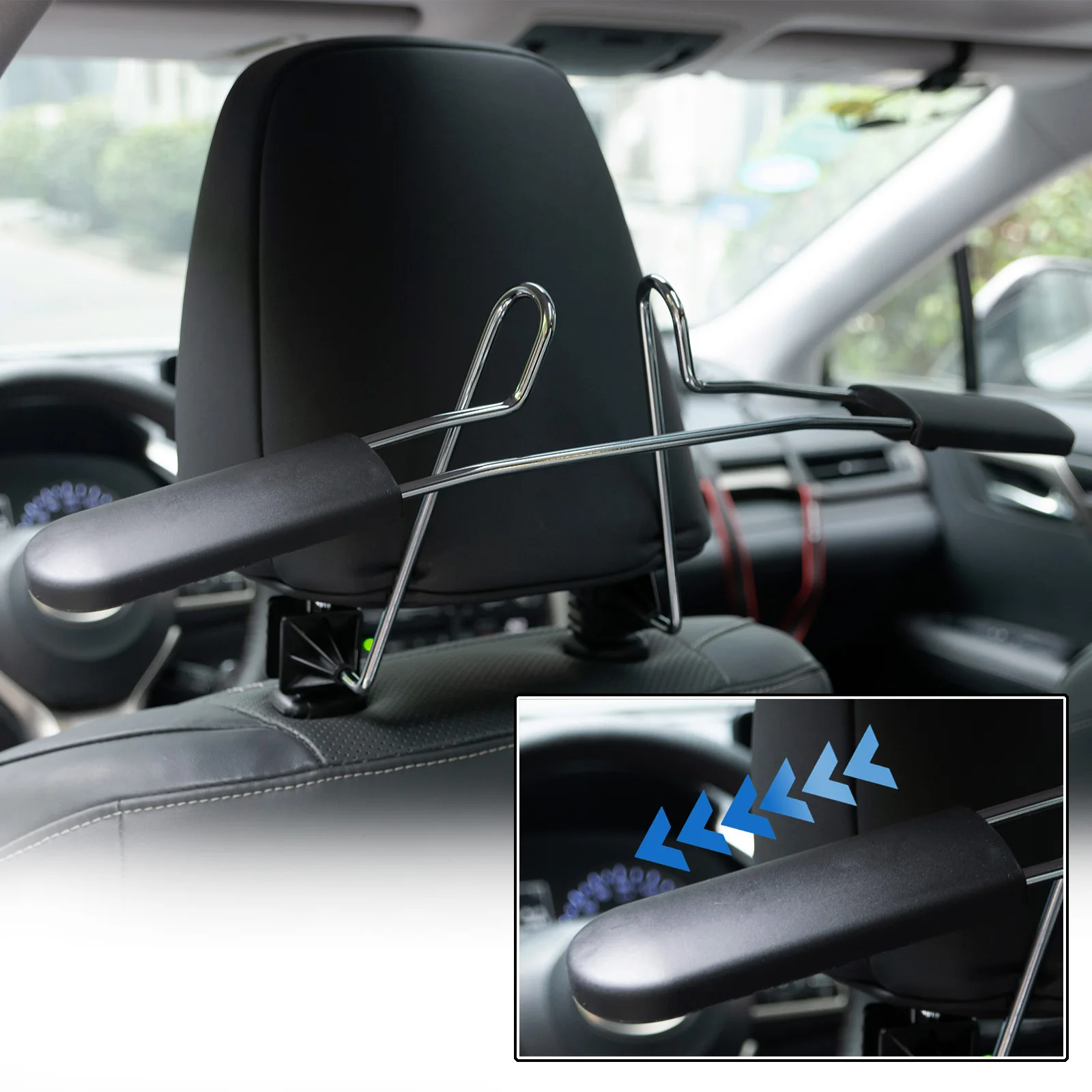 1x Car Seat Back Stainless Steel Headrest Hanger Hook Bag Holder Car Accessories 