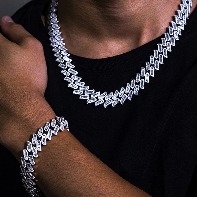 Custom Moissanite Diamond Cuban Link 