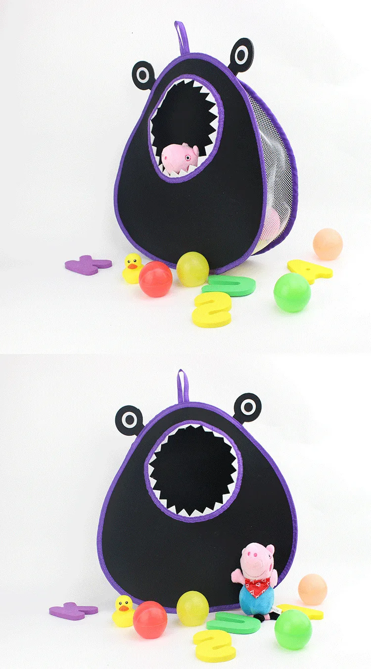 Милый абстрактный инопланетянин форма ребенка для хранения игрушек для ванной сумка мультфильм форма хранения висячая сумка с крюком водонепроницаемый ванная