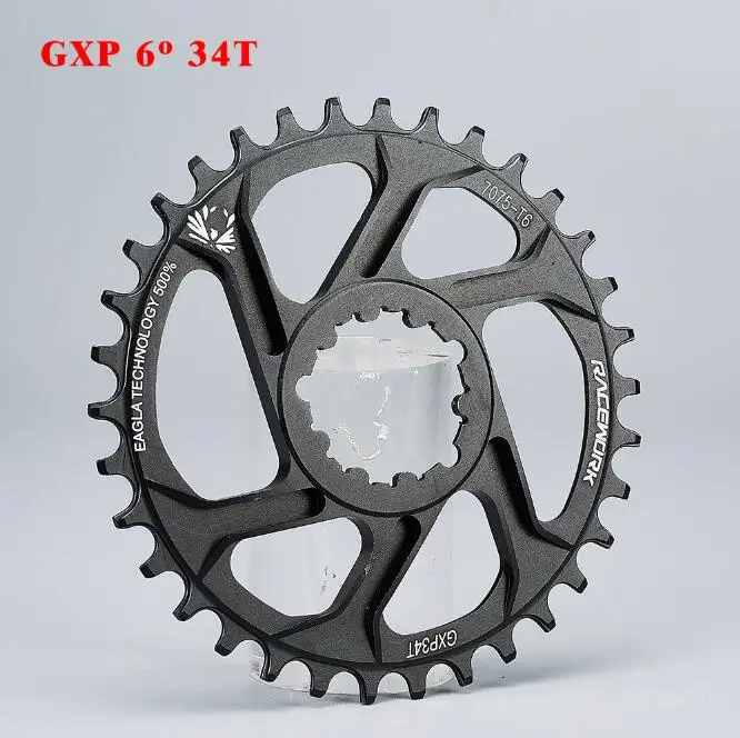 6mm 34T MTB GXP велосипедная Звездочка узкая широкая горная велосипедная цепь 32T 34T 36T 38T для SRAM GXP XX1 X9 XO X01 gx Eagle Crankset NX - Цвет: 6mm 34T