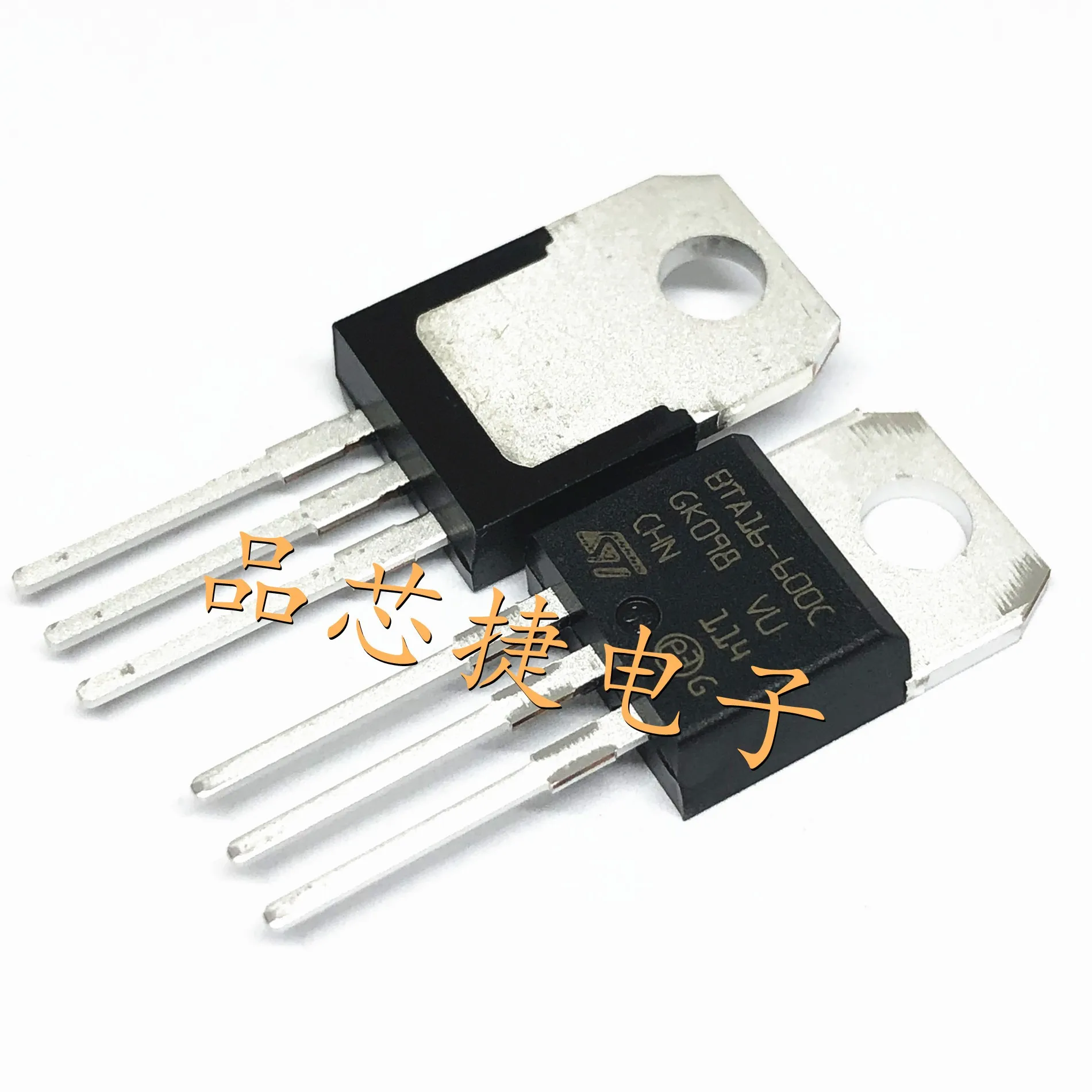 10pcs/Lot BTA16-600CRG Marking BTA16-600C TO-220AB 600V 16A Snubberless, Logic Level And standard Triacs