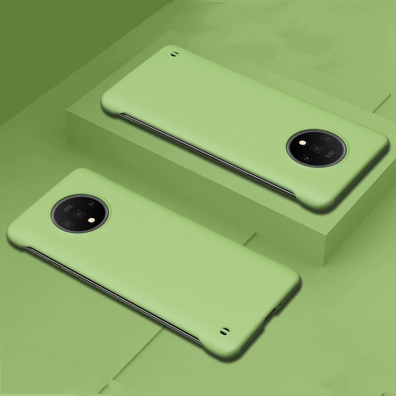 Frameless Case For Oneplus 7T Pro 7 Pro 6T Case Ultra-thin Matte PC Shockproof Back Cover For One plus 7 Oneplus 7Pro 7 Pro Case - Цвет: Matcha Green