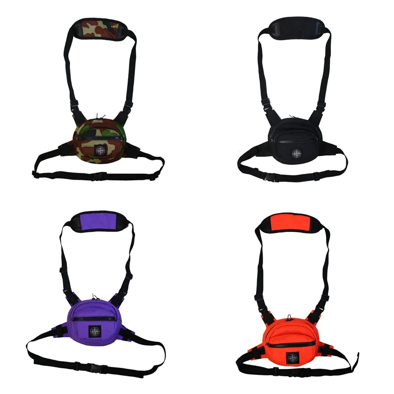 

Man Women hunting Waist Bag Tactical molle pouch Function Adjustable Chest Bag Streetwear Harness Platform Kanye Chest hs