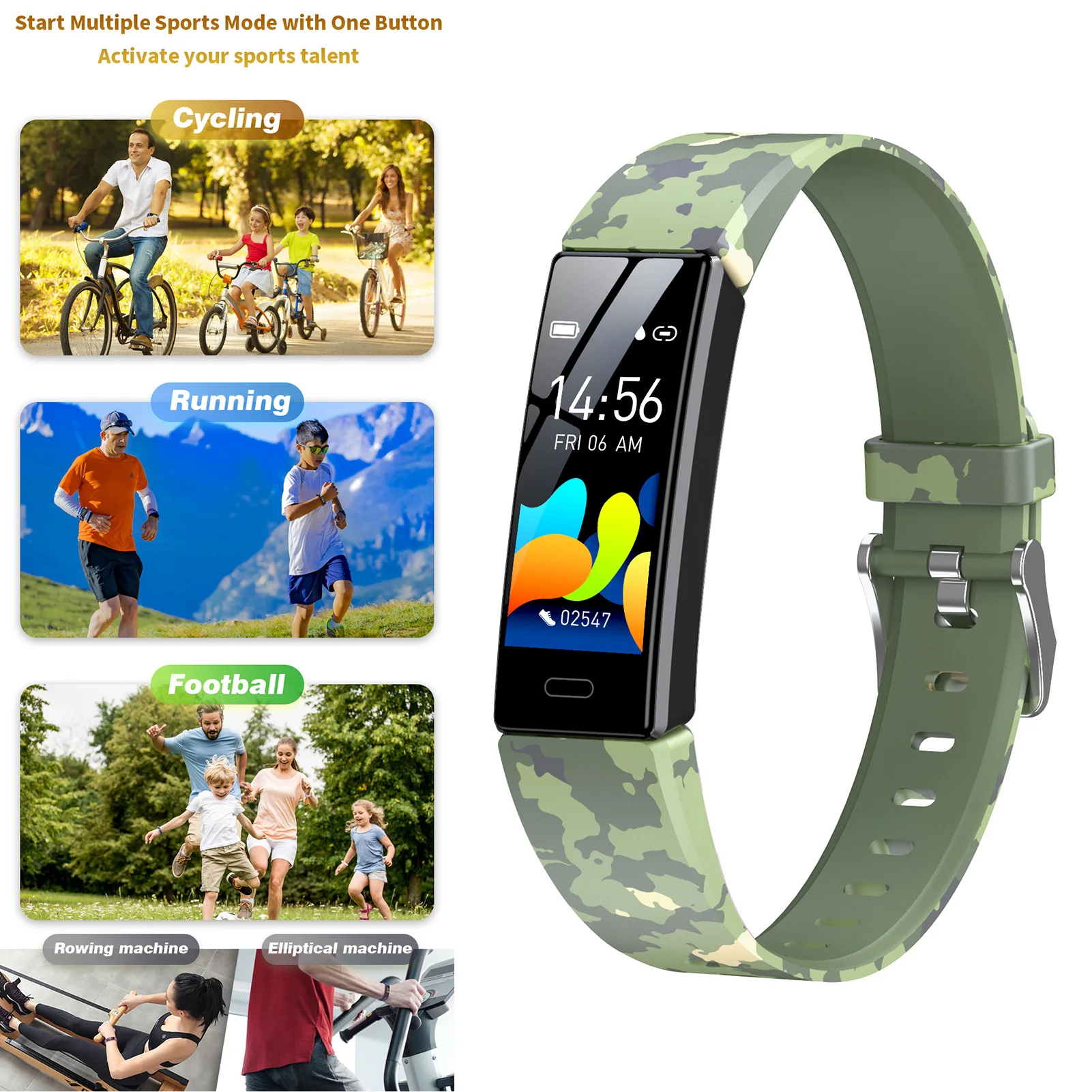 

Y99 Men Child Smart Wristband Fitness Tracker Birthday Present Available Heart Rate Sleep Monitoring for Android and iOS