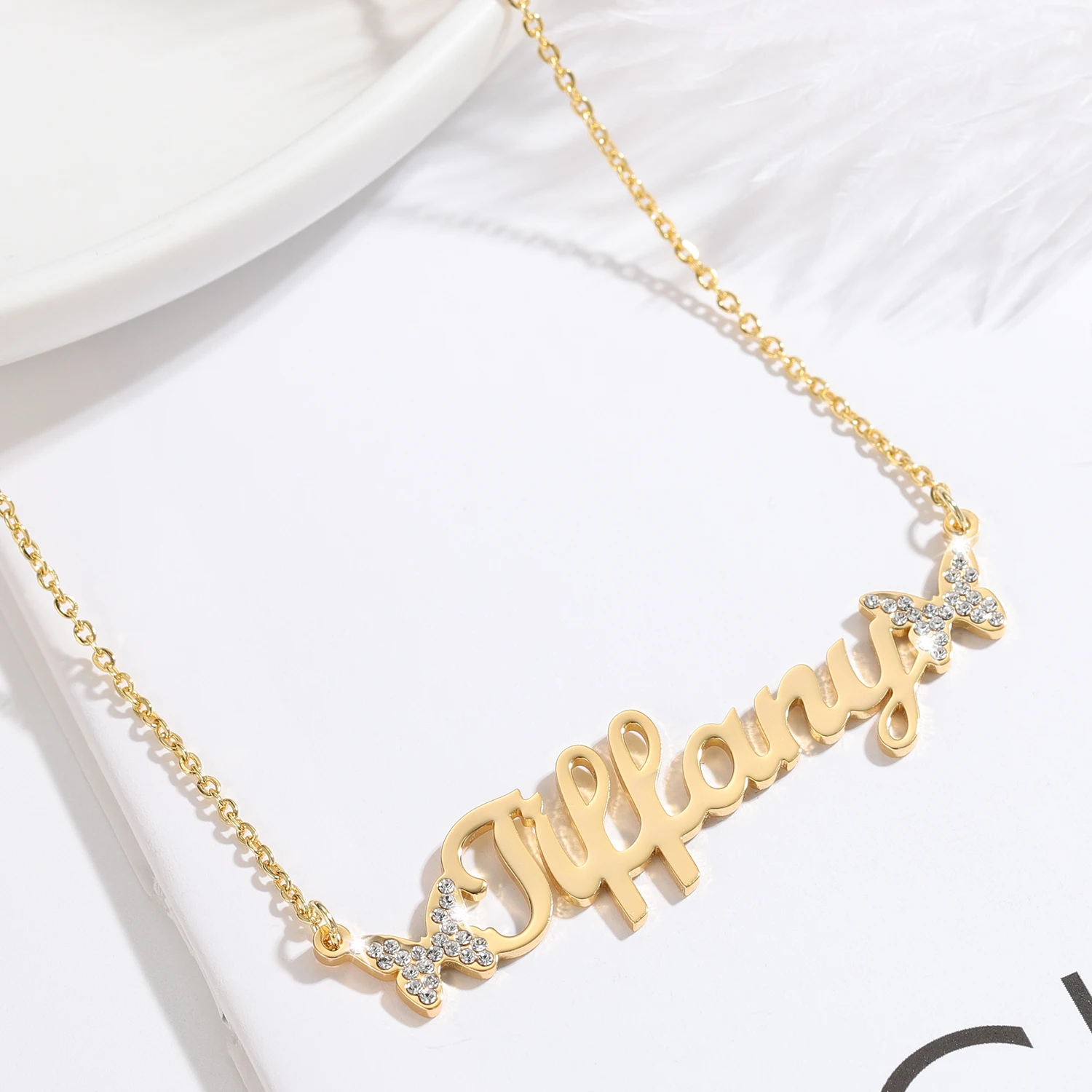 Personalizado nome personalizado colar bling congelado para