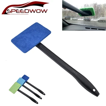 

SPEEDWOW Auto Window Cleaner Long Handle Car Washable Car Brush Car Window Cleaner Tool Car Care Glass Towel Car Accessories