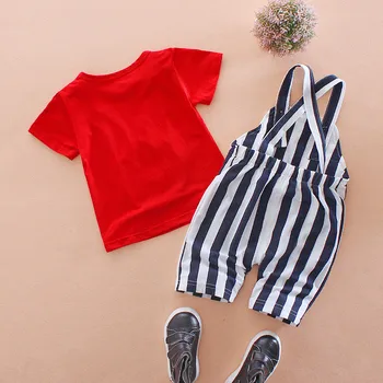 

New for T-shirt+ Overalls Pants 2PCS Outfit Fashion Infant Boy Clothes Summer Baby Boys Clothing Sets Newborn Casual Suits Boys