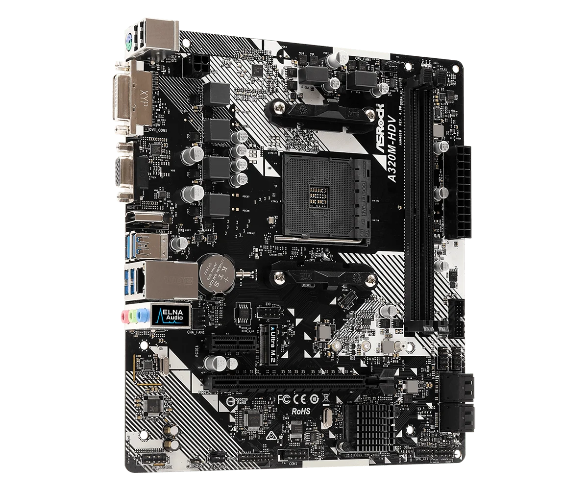 Amd Ryzen 5 3500x R5 3500x Cpu + Asrock A320m Hdv R4.0 Motherboard 