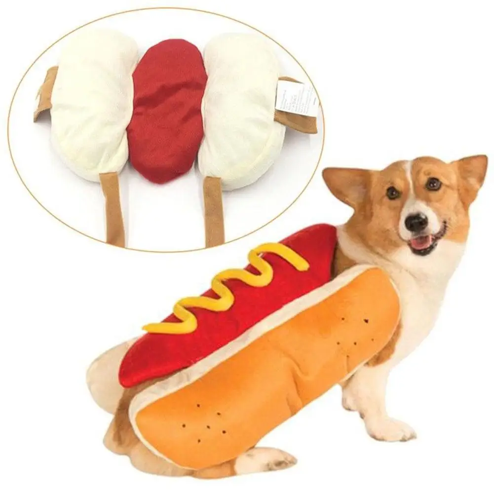 スタイリッシュなホットドッグ形状ペット衣装秋と冬の犬猫のコート暖かいの衣装用品 犬用ベスト Aliexpress
