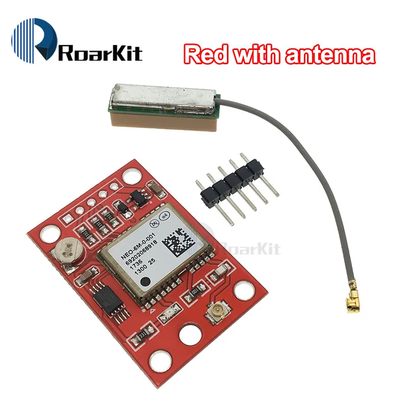 Red with antenna GY-NEO6MV2 NEO-6M gps модуль NEO6MV2 с полета Управление EEPROM MWC APM2.5 большой антенна для arduino - Цвет: Red with antenna