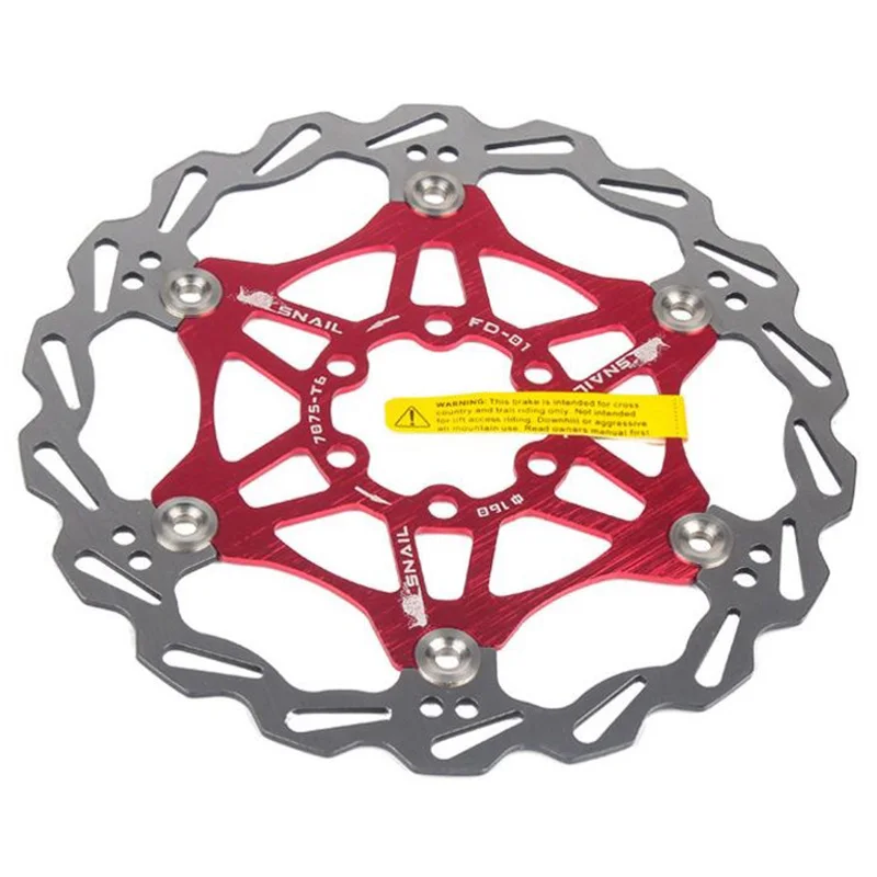 160mm red Велосипедный Дисковый Тормоз MTB DH тормозной поплавок плавающие дисковые роторы 160 мм 180 мм гидравлические тормозные колодки поплавок роторы Запчасти для велосипеда новые - Цвет: 160mm red