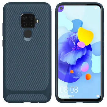

50pcs/lot Soft TPU Ultra Slim Rugged Carbon Fiber Case For Huawei P20 Lite 2019 NOVA 5i Pro Honor 20 Pro Mate 30 Lite