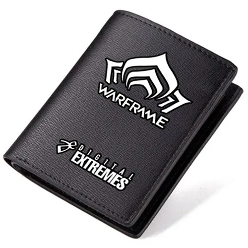 PC Game Warframe кошелек для подростков черный двойной Carteira - Цвет: A