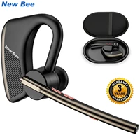 New Bee-auriculares inalámbricos M50 con Bluetooth 5,2, cascos con micrófono Dual, CVC8.0, cancelación de ruido, manos libres