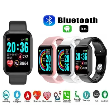 

New smart watch Y68 pro waterproof fitness bracelet heart rate monitor pedometer blood pressure tracker for iOS Android