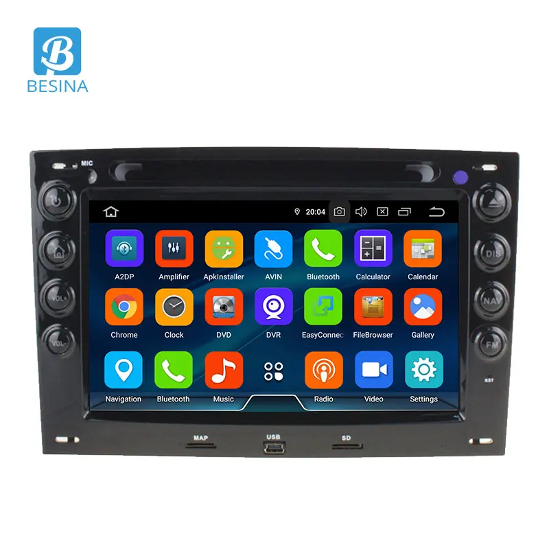 Excellent Besina Android 9.0 Car DVD Player for Megane Fluence 2002-2010 GPS Navigatio 2 Din Car Radio Stereo Multimedia Autoaudio WIFI 4