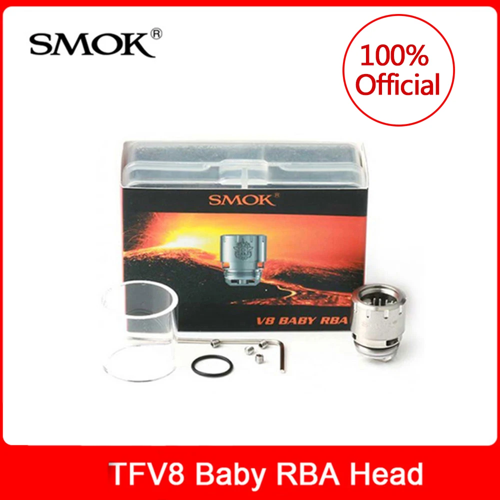 Оригинальная головка Smok TFV8 Baby Beast RBA (восстановленная атомайзера) для SMOK и Big