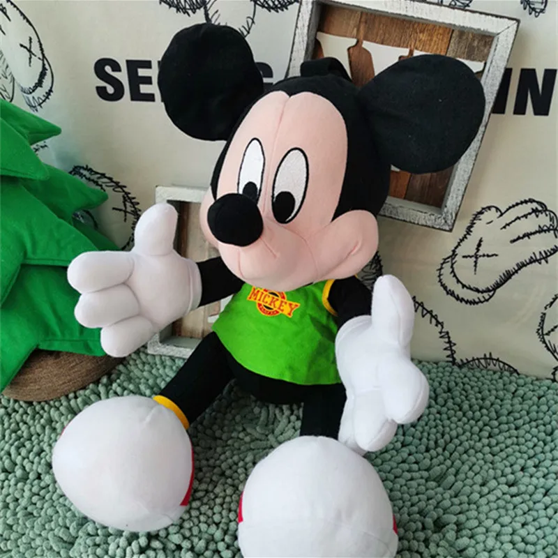 Original Disney Cartoon Mickey Mouse Plush Toy Retro Style Dolls 40cm Lovely Kid Gift