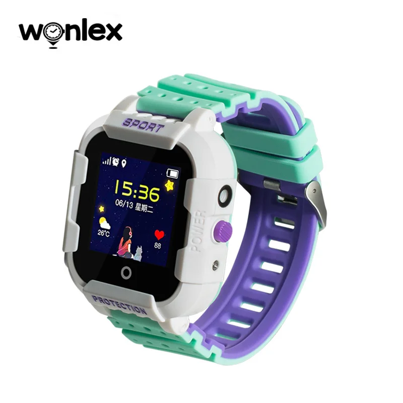 Детские Смарт-часы Wonlex с GPS-трекером против потери для девочек и мальчиков