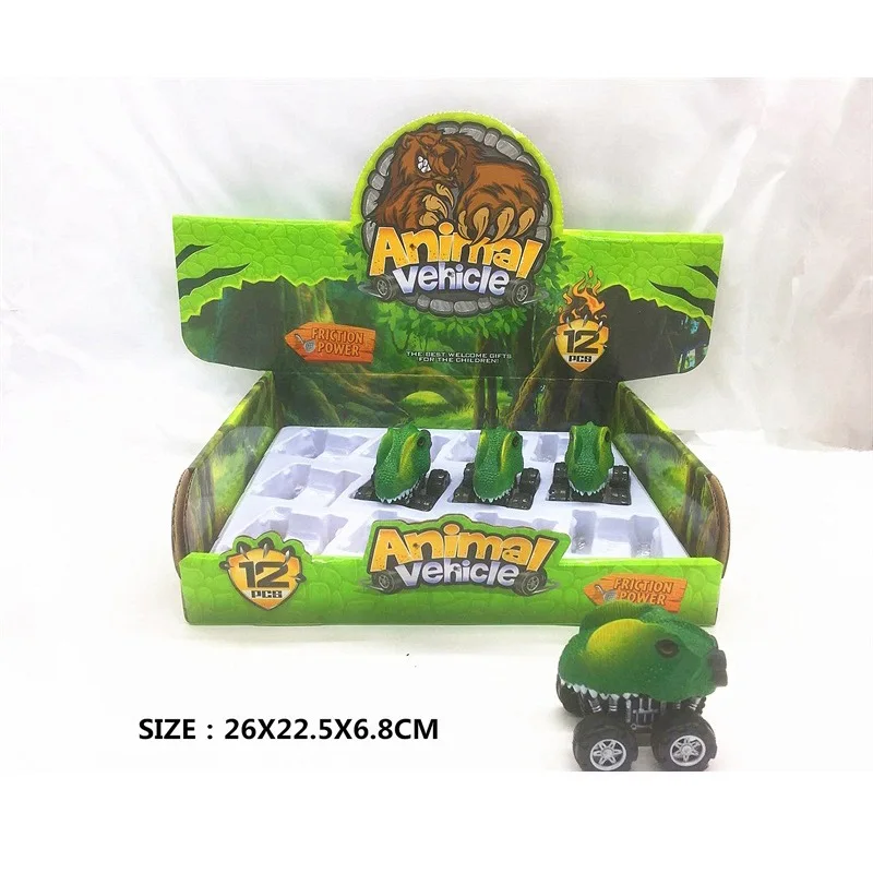 

Dinosaur Warrior Animal Car Race Car Mini Car Model Warrior Double Guanlong Dinosaur Toy