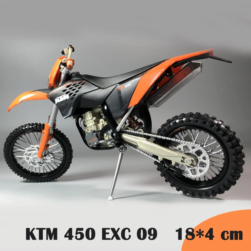 1:12 KTM Горный Спорт утилита KTM 450 EXC 09 мотоцикл без коробки оптом пункт литья под давлением дисплей Модель Детский Рождественский подарок - Цвет: KTM 450 EXC 09 box