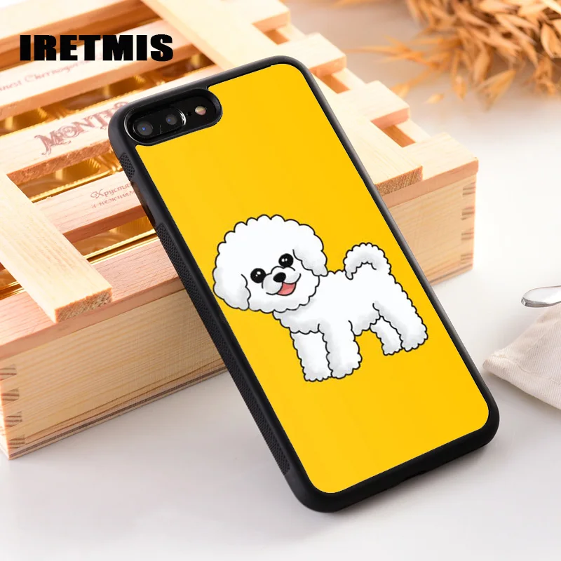 Резиновый силиконовый чехол Iretmis для телефона iPhone 6 6S 7 8 PLUS X XS XR 11 12 Mini Pro Max желтый