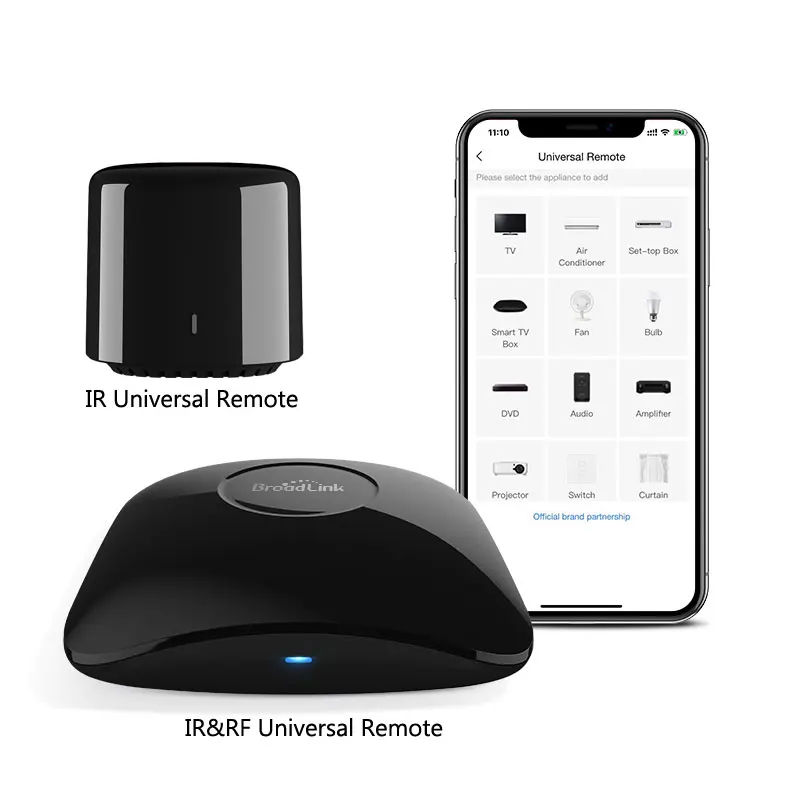 Broadlink RM4 Pro / RM4C Mini Universele IR RF  Remote Control Afstandsbediening Compatibel Alexa  Google Assistent For Ac