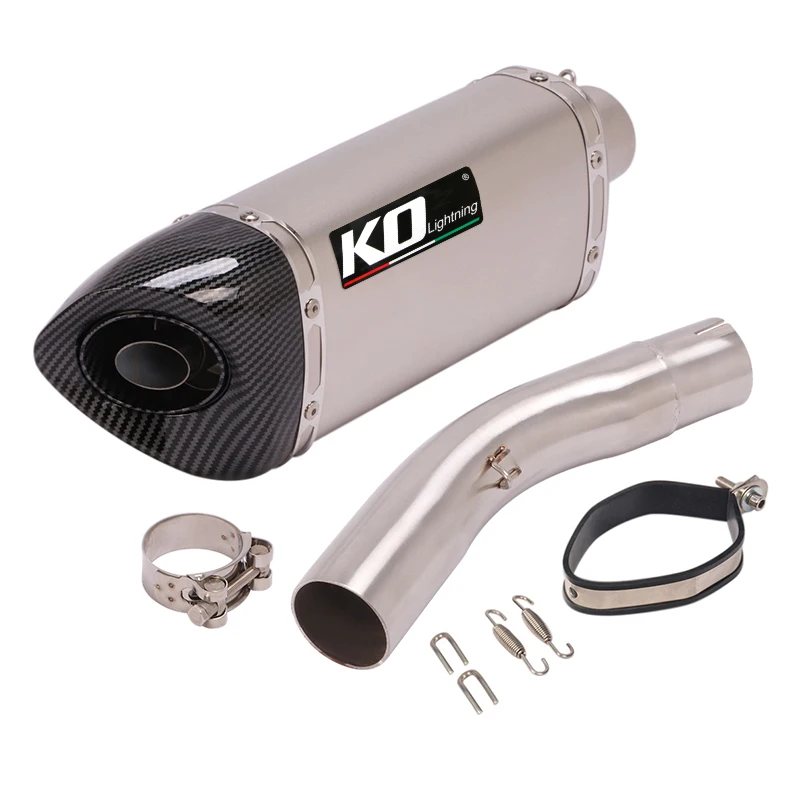 Slip On Motorcycle Exhaust Mid Link Tube And 51mm Vent Pipe Stainless Steel Exhaust System For Triumph Daytona 675R 2013-2017 - Image 4