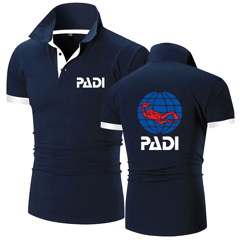 Diskurs varm Baglæns 2021summmer Casual Polo T-shirts Scuba Driver Padi Logo Shirts Men Summer  Short Sleeves Couple Outfit Shirts Tops - T-shirts - AliExpress