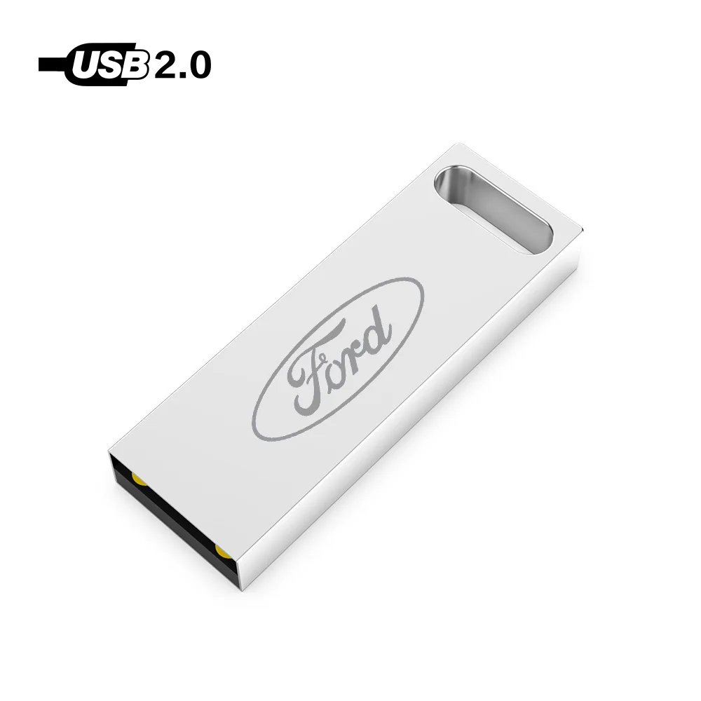 Металлическая мини-новая Флешка для Ford U диск Автомобильный ключ usb флэш-накопитель 8 ГБ 16 ГБ 32 ГБ 64 Гб 128 ГБ Горячая мини-Прыжок водонепроницаемый