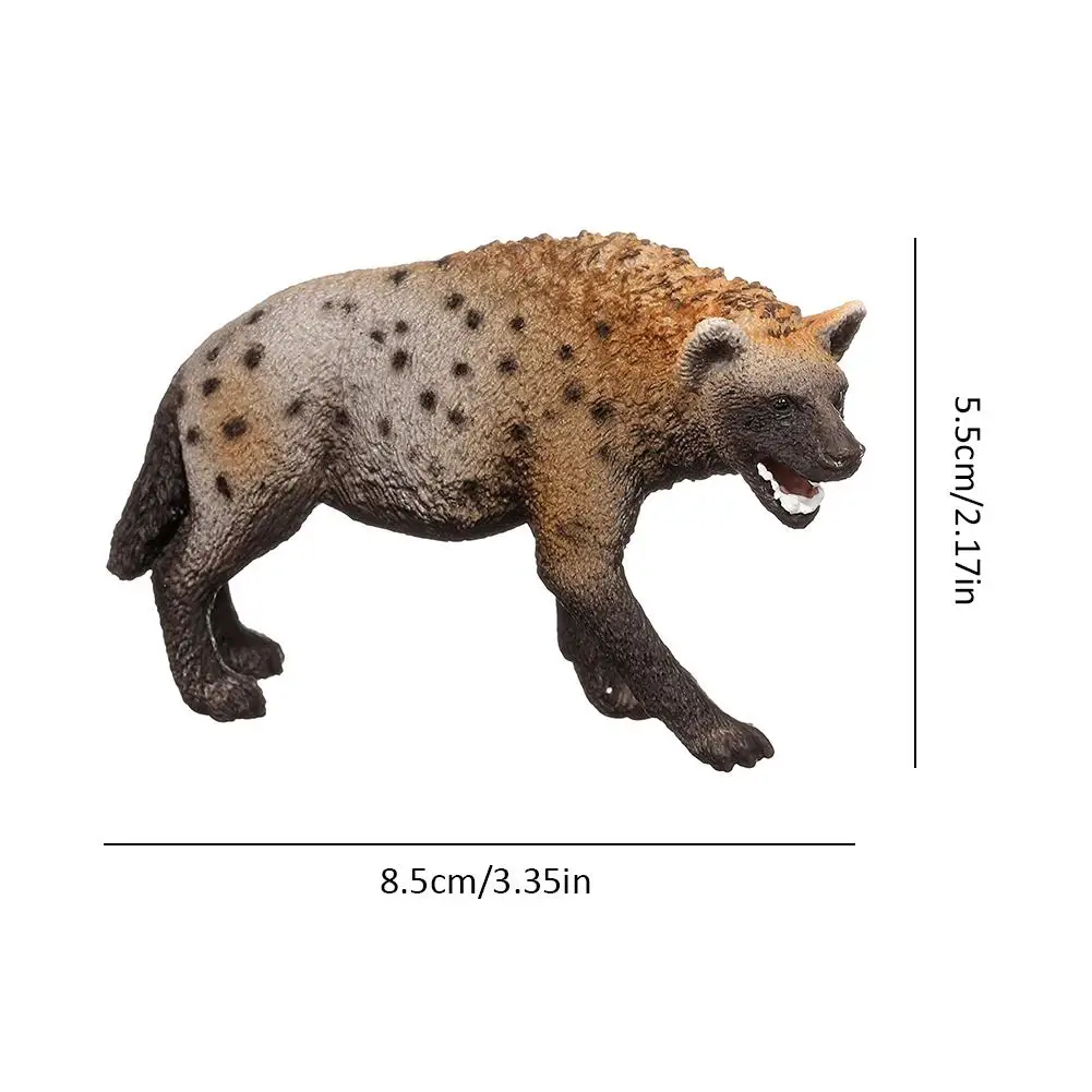 14735 3 4 дюйма ПВХ Hyena фигурка диких животных детская дошкольного возраста игрушка