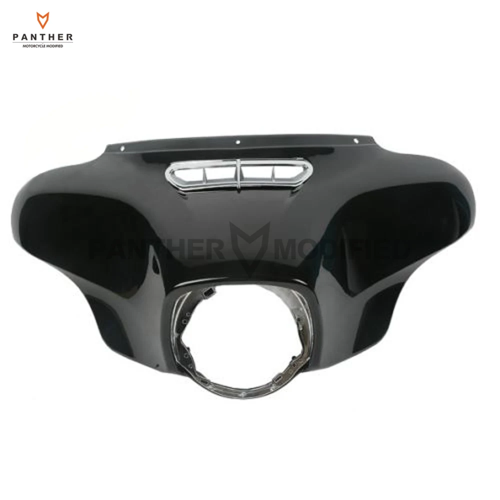 

Black Motorcycle Front Outer Fairing Vent Accent Set case for Harley Touring Street Electra Glide Ultra Limited 2014-2017