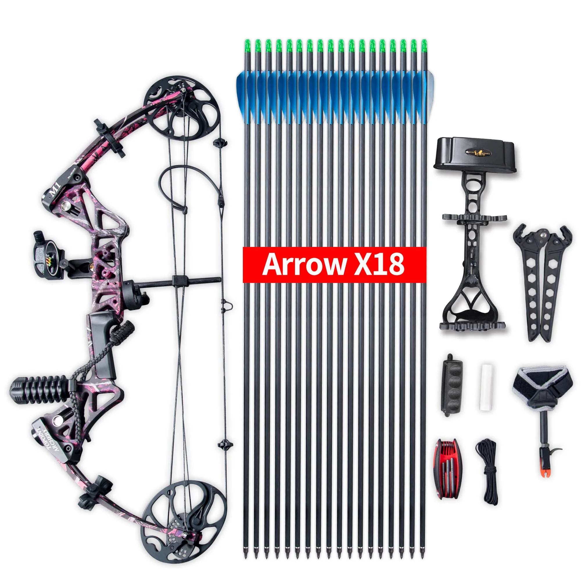 Compound Bow Set For Beginners, Youth Bows, Women'S Bows, 19"30