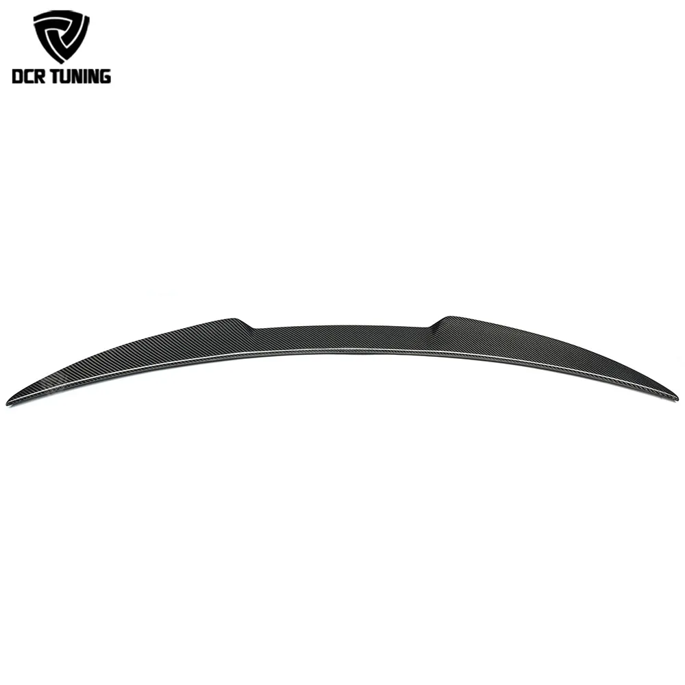 For Alfa Romeo Giulia Spoiler Carbon Fiber Rear Trunk Spoiler Gloss Black Finish Quadrifoglio Verde QV Style 2015-UP
