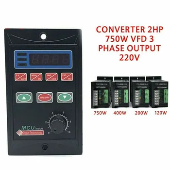 

AC 110V/220V Single Phase/3-Phase Variable Frequency Drive Converter Motor VFD Brand New And High Quality