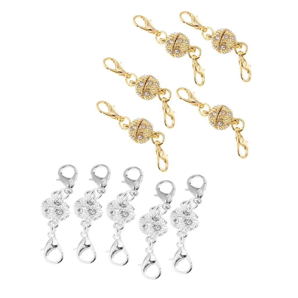 10pcs 8mm Lobster Magnetic Clasp Hook Converter Jewelry Repair Design Craft