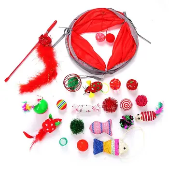 

20 Pcs Lot Cat Stick Toys Fun Pet Christmas Gift Set for Kitten Play Supplies
