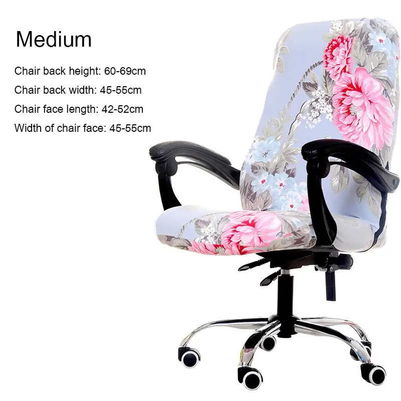 Высокое качество анти-грязные для офисных сидений, офисные спандексные съемные чехлы на стулья, 1 шт., тянущиеся компьютерные чехлы для сидений - Цвет: 7 Medium
