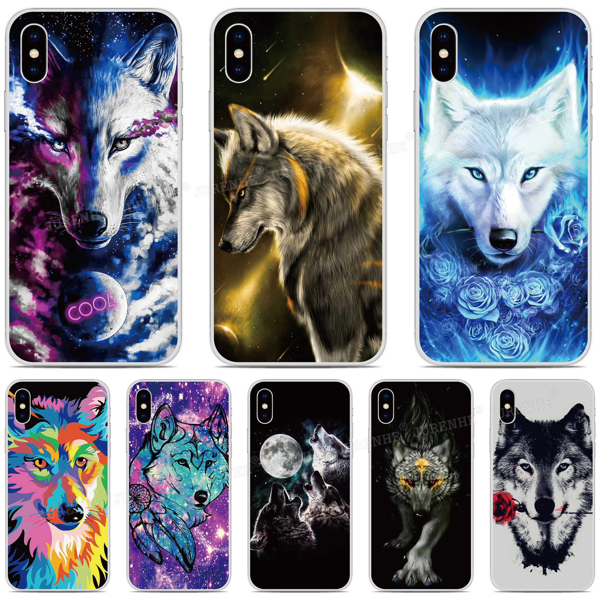 Stampa Art Wolf Custodia Per Telefono Per Asus Zenfone 7 Pro Zs671Ks Zs670Ks 6 5 5Z 4 Rog Phone 2 3 Max Pro M1 Plus M2 Shot Lite L1 Cover