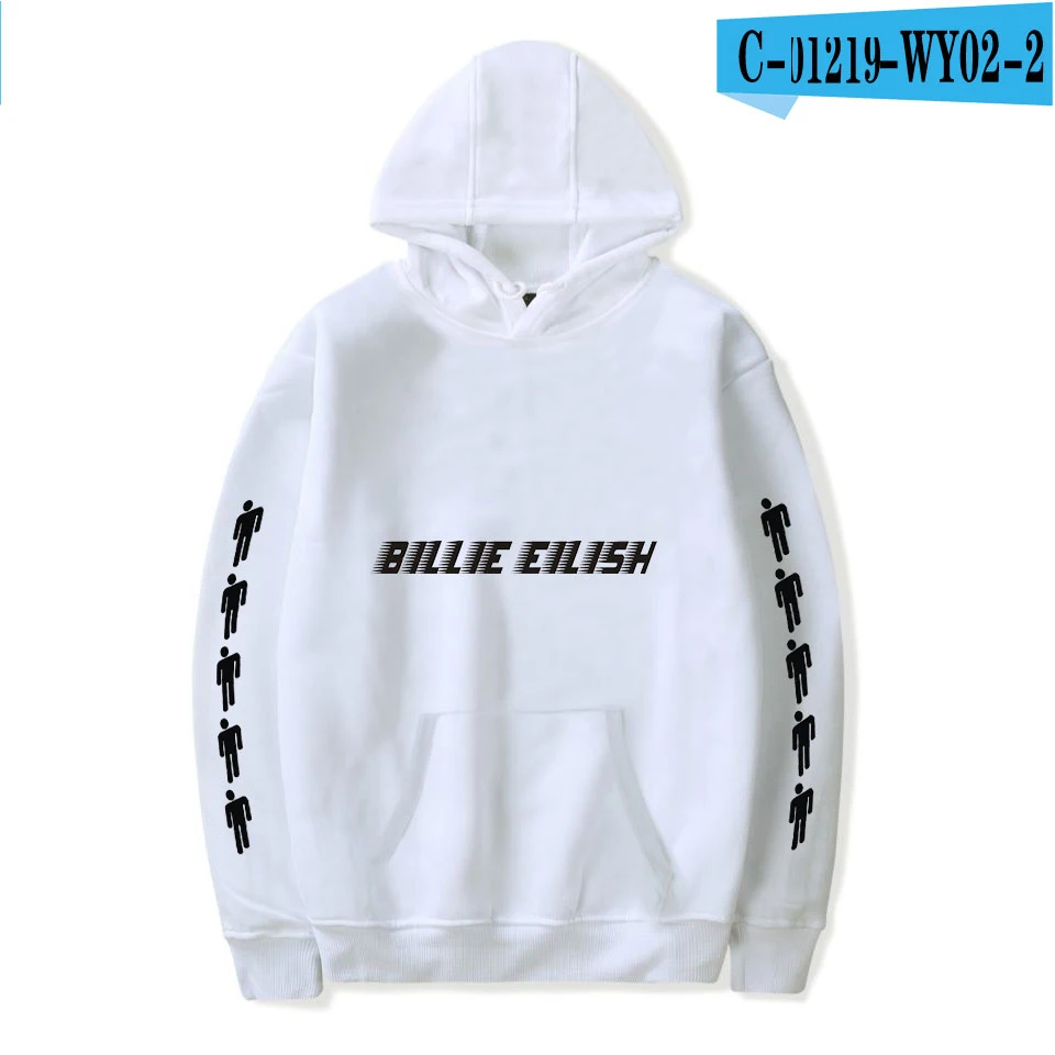 Толстовки Billie Eilish, толстовки для женщин и мужчин, модные Harajuku черные толстовки с капюшоном, Осенние повседневные пуловеры Billie Eilish для девочек - Цвет: As picture