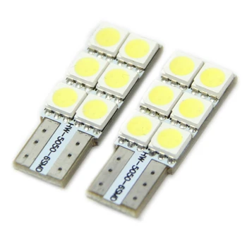 

T10 194 168 W5W 5050 6 SMD Turn light Wedge LED Bulb XENON White Car Tail X6HF
