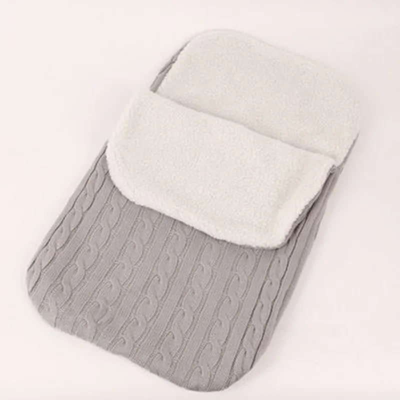 

Infant/Newborn Baby Blanket Knit Crochet Fleece Warm Swaddle Wrap Sleeping Bags